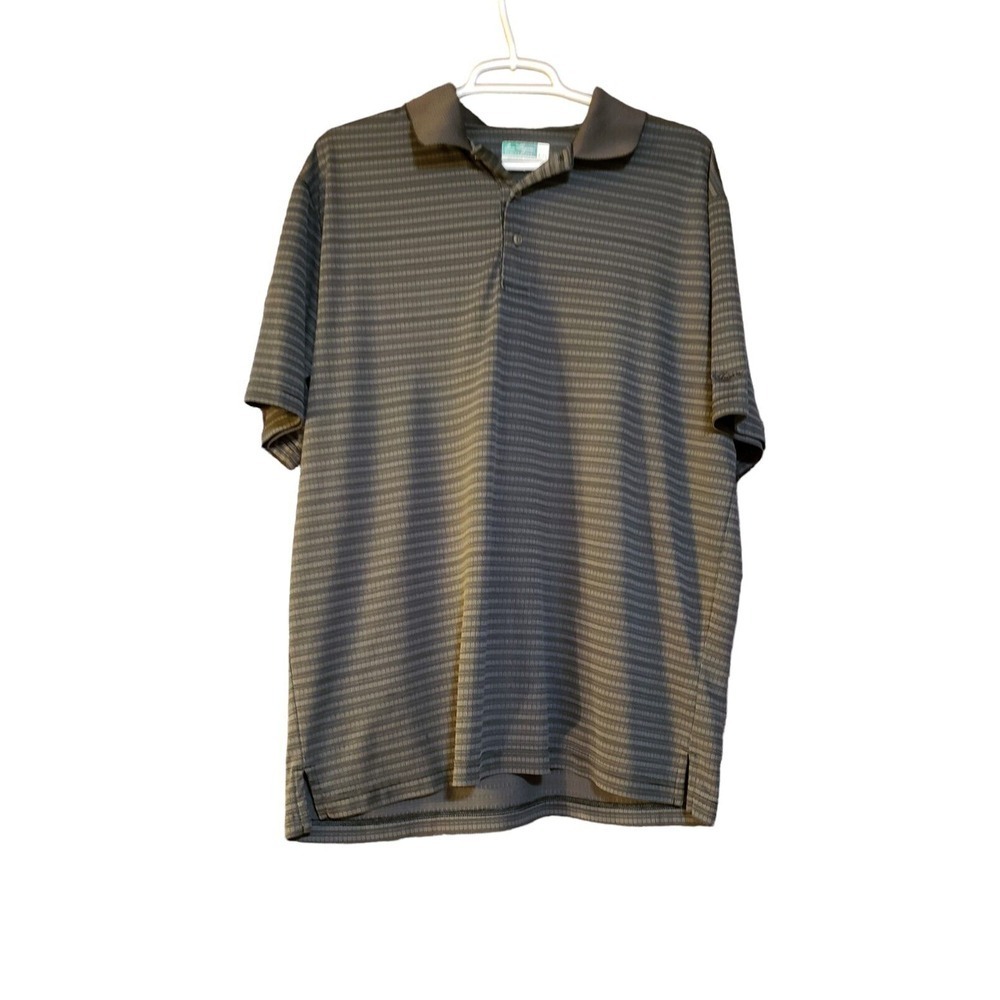 Ben Hogan Performance Golf Mens XL Polo Shirt Black Gray Preppy Light‎ Weight